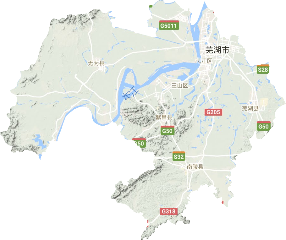 芜湖市最新地图,芜湖市地图全图