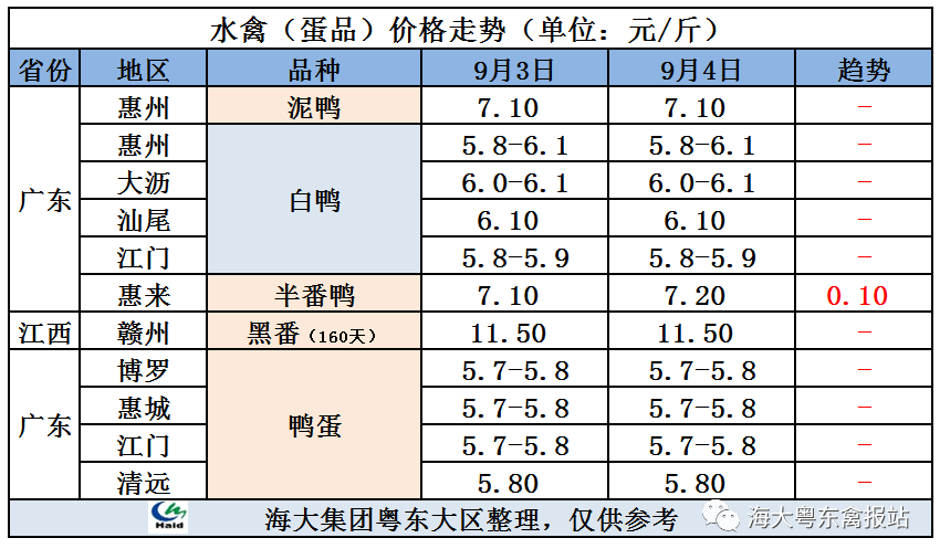 广东最新鸭价动态报告及分析